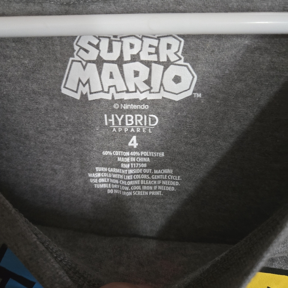 NWT Torrid Mario Kart Relax Fit Cotton Boxy Tee Size 4x Grey - Picture 4 of 8